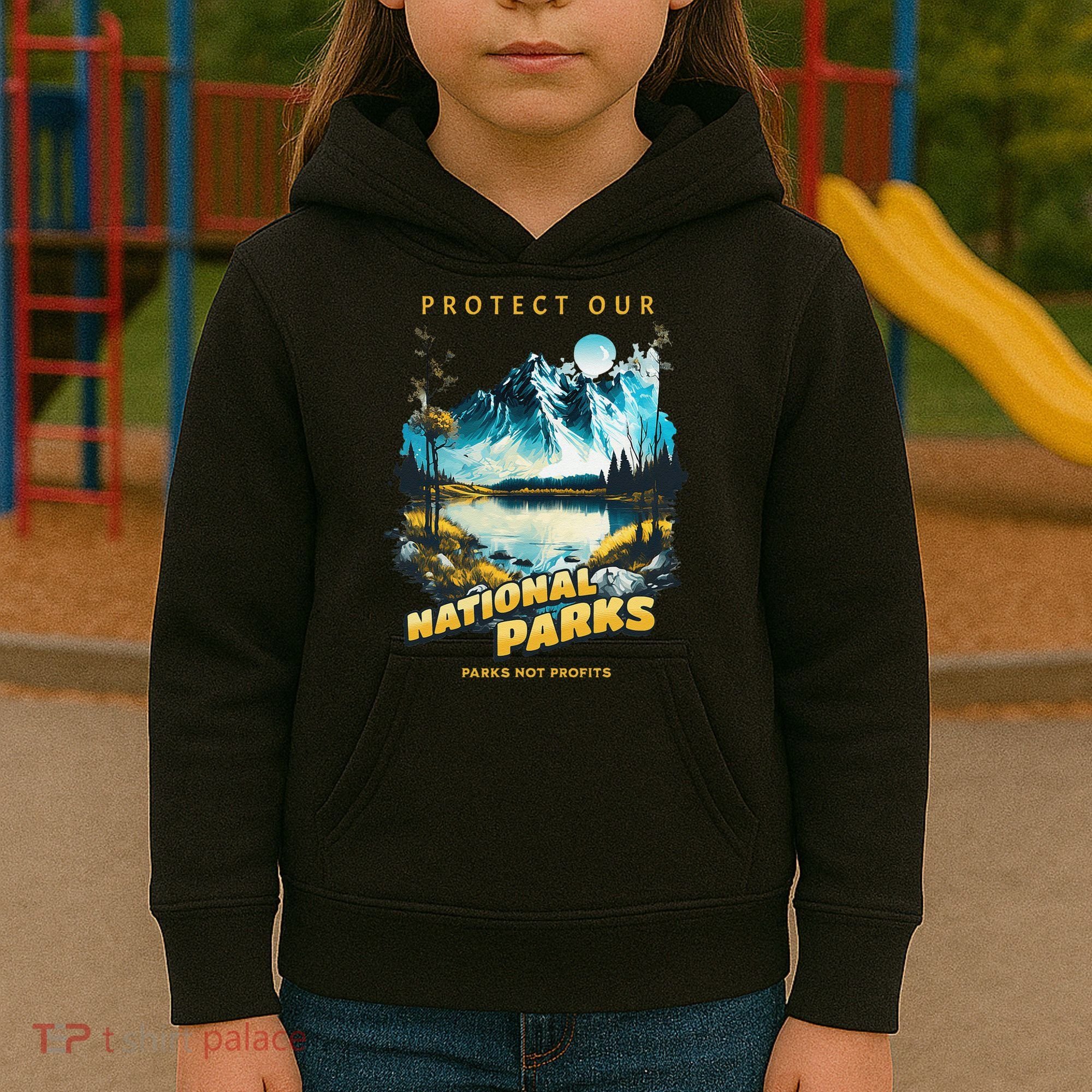 Protect National Parks Parks Over Profits Kids Hoodie