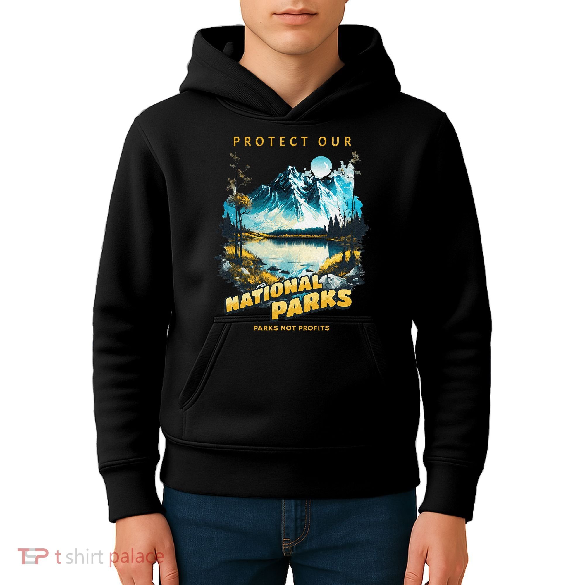 Protect National Parks Parks Over Profits Kids Hoodie