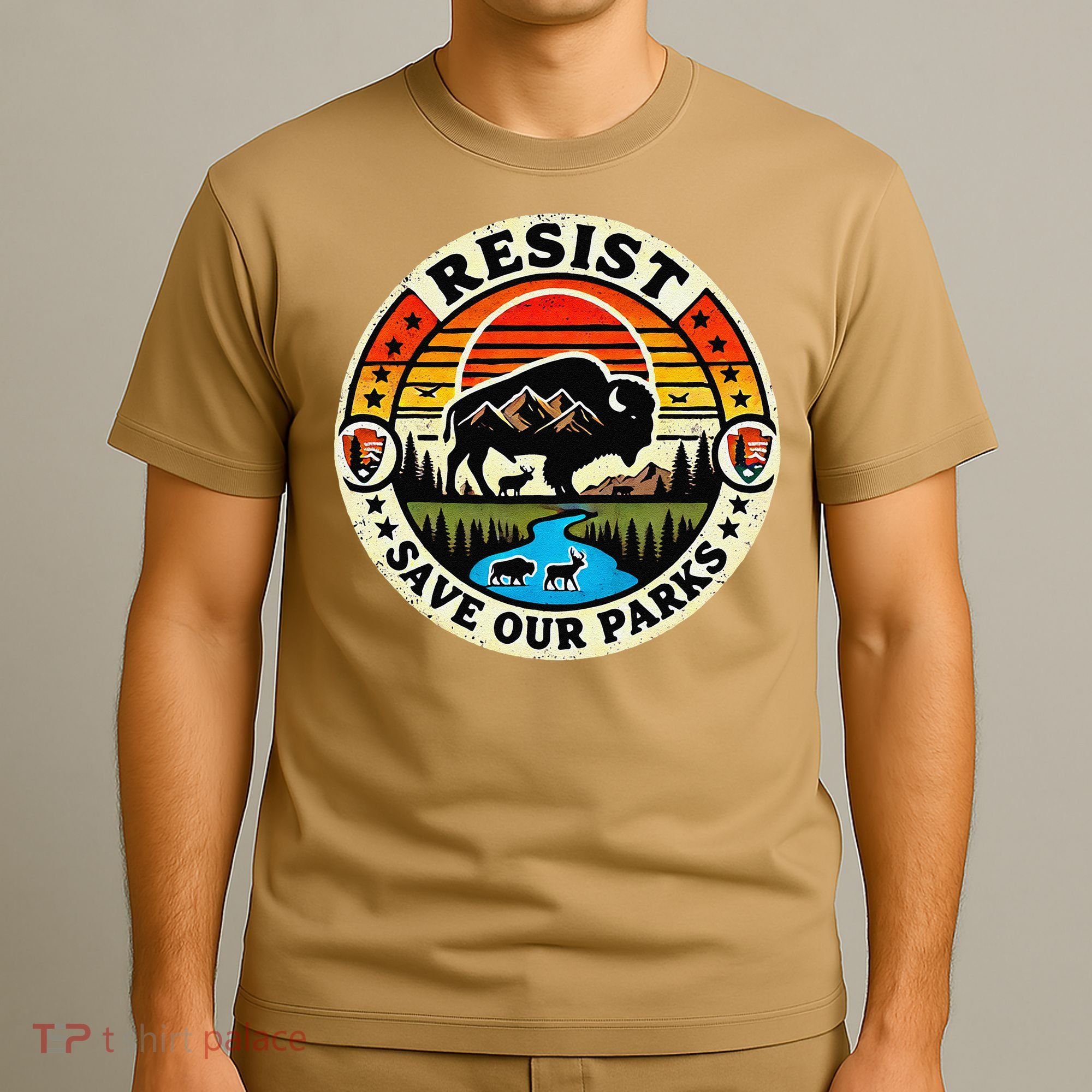 Protect Nature Resist  Save Our Parks Vintage National Park T-Shirt