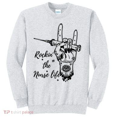 Profession Nurse Rock N Roll Tattoo Sweatshirt
