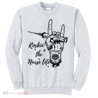 Profession Nurse Rock N Roll Tattoo Sweatshirt thumb 0