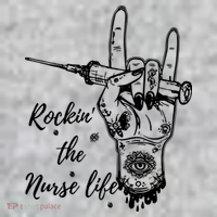 Profession Nurse Rock N Roll Tattoo Sweatshirt thumb 2