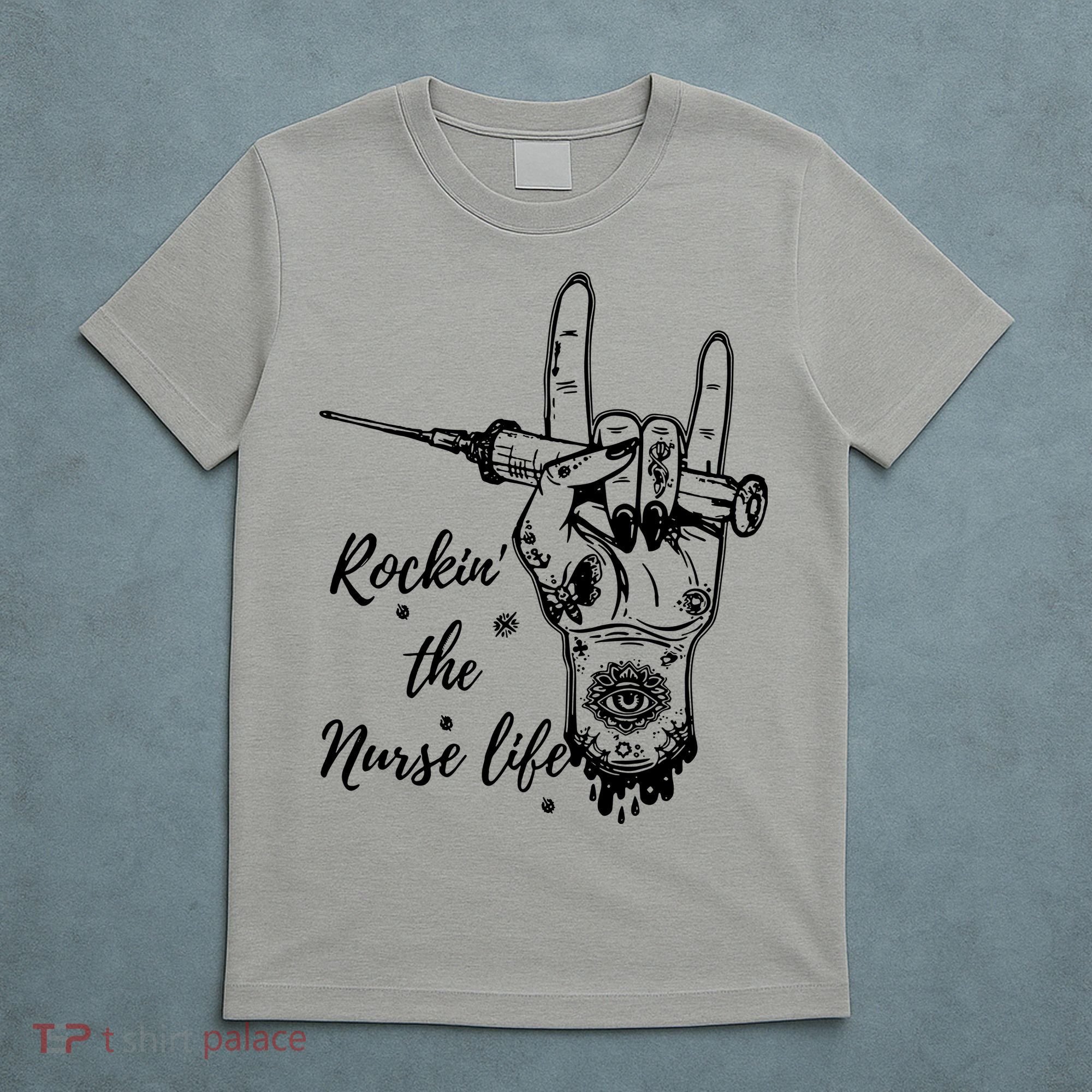 Profession Nurse Rock N Roll Tattoo T-Shirt