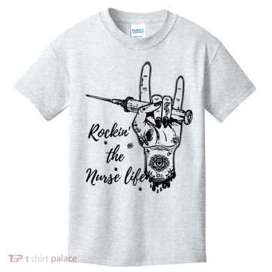 Profession Nurse Rock N Roll Tattoo Kids T-Shirt