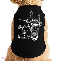 Profession Nurse Rock N Roll Tattoo Doggie Tank thumb 0