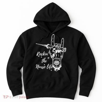 Profession Nurse Rock N Roll Tattoo Hoodie