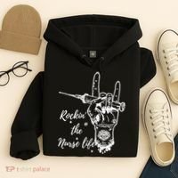 Profession Nurse Rock N Roll Tattoo Hoodie thumb 4