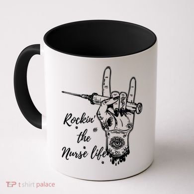Profession Nurse Rock N Roll Tattoo Coffee Mug