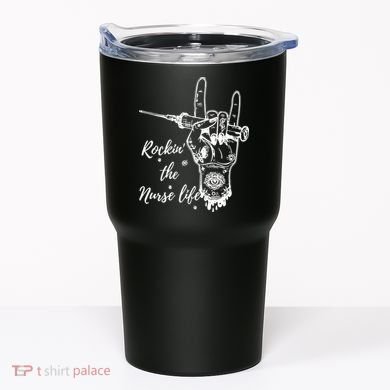 Profession Nurse Rock N Roll Tattoo Tumbler
