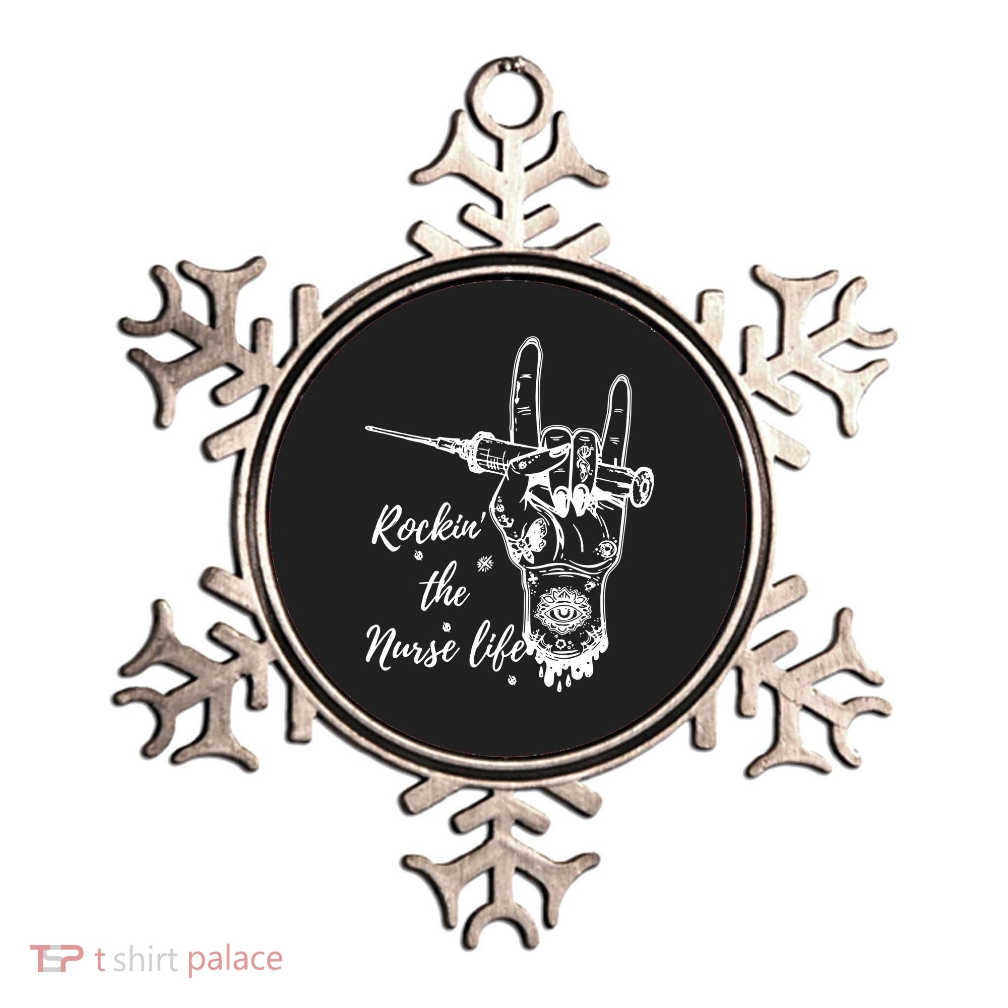 Profession Nurse Rock N Roll Tattoo Ornament