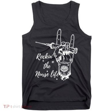 Profession Nurse Rock N Roll Tattoo Tank Top