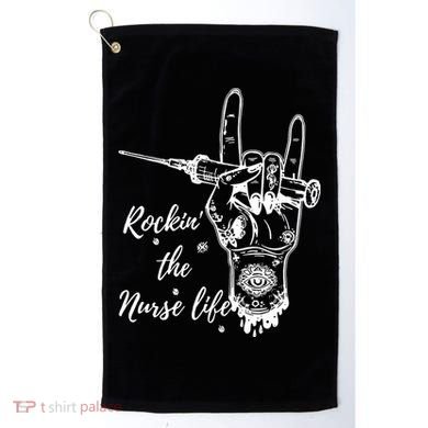 Profession Nurse Rock N Roll Tattoo Golf Towel
