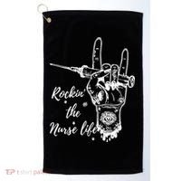 Profession Nurse Rock N Roll Tattoo Golf Towel thumb 0