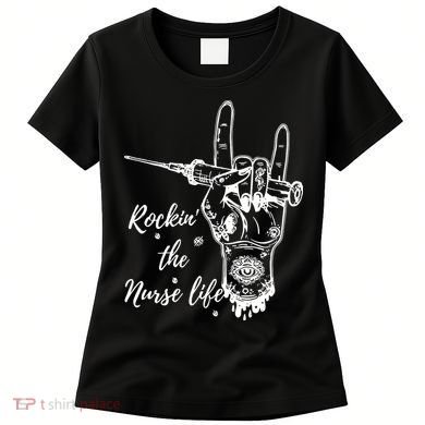 Profession Nurse Rock N Roll Tattoo Women's T-Shirt