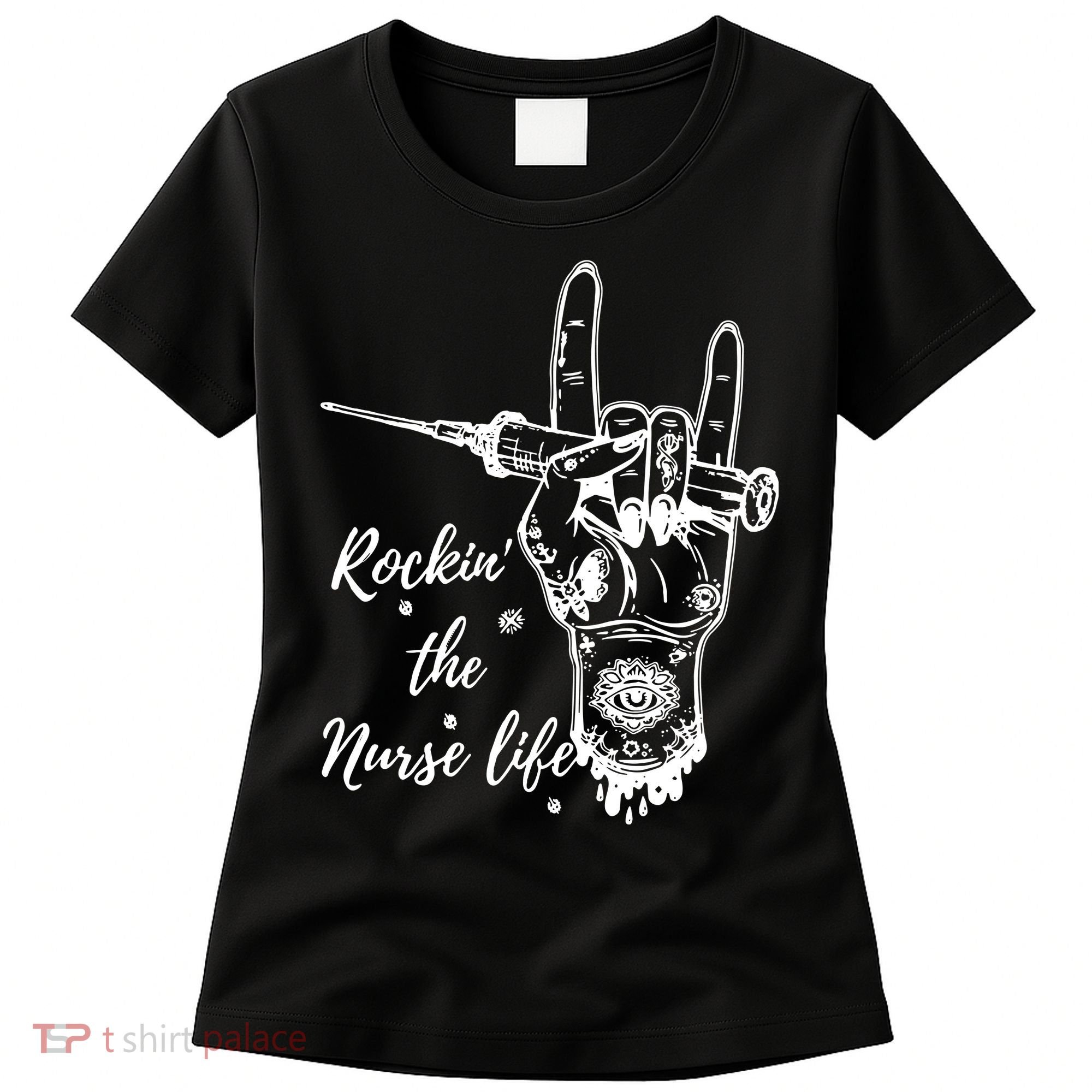 Profession Nurse Rock N Roll Tattoo Women's T-Shirt