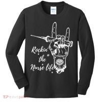 Profession Nurse Rock N Roll Tattoo Kids Long Sleeve Shirt thumb 0