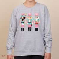 Pink Nutcracker Squad Xmas Pink Christmas Pajamas  Women's Sweatshirt thumb 0