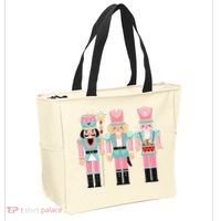 Pink Nutcracker Squad Xmas Pink Christmas Pajamas  Tote Bag thumb 2