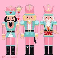 Pink Nutcracker Squad Xmas Pink Christmas Pajamas  Coaster thumb 2