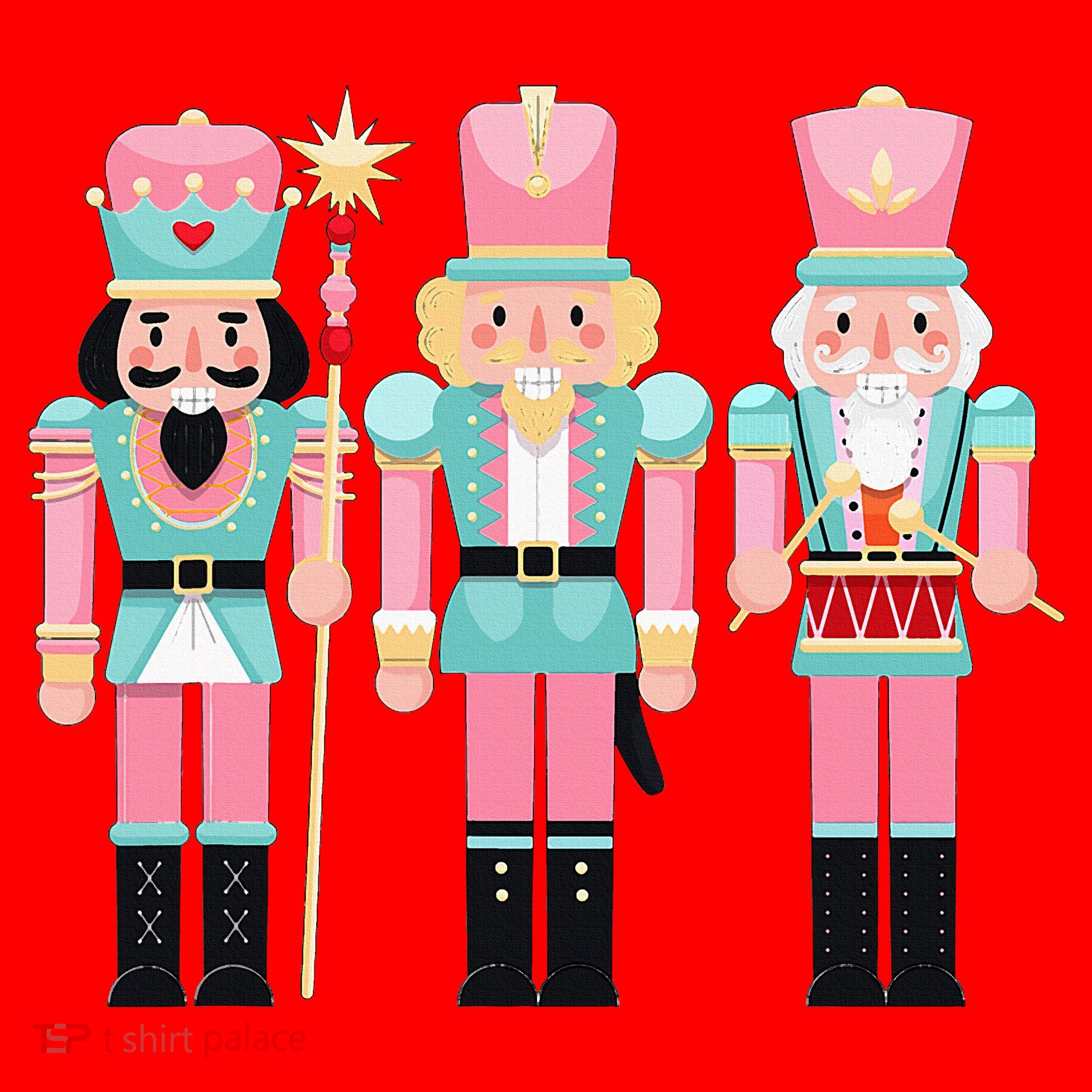 Pink Nutcracker Squad Xmas Pink Christmas Pajamas  Santa Hat