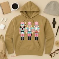 Pink Nutcracker Squad Xmas Pink Christmas Pajamas  Hoodie thumb 3