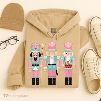 Pink Nutcracker Squad Xmas Pink Christmas Pajamas  Hoodie thumb 4