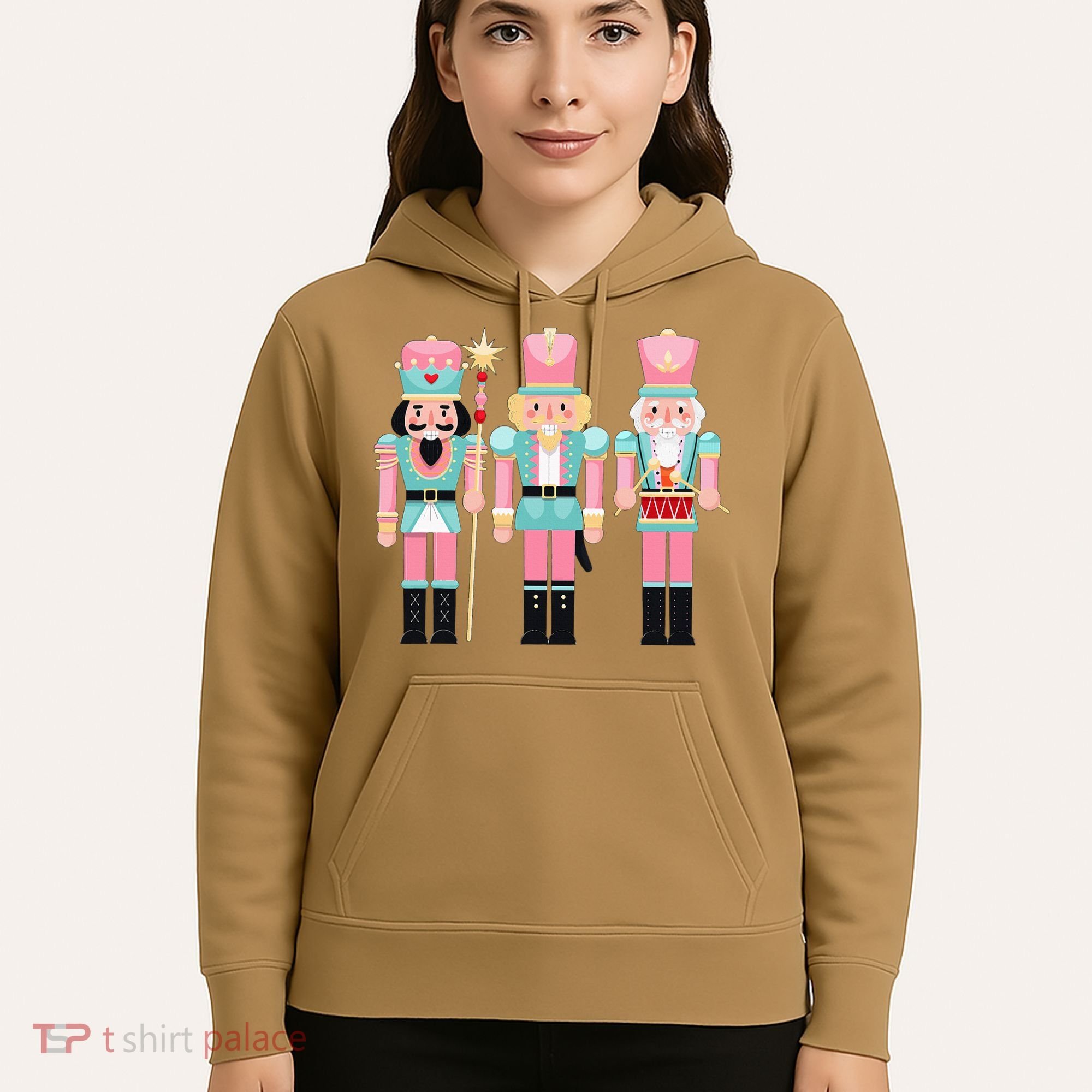 Pink Nutcracker Squad Xmas Pink Christmas Pajamas  Hoodie