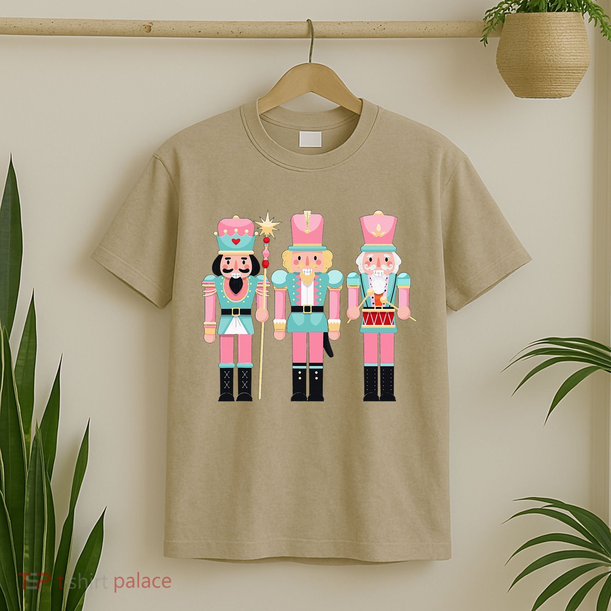 Pink Nutcracker Squad Xmas Pink Christmas Pajamas  T-Shirt
