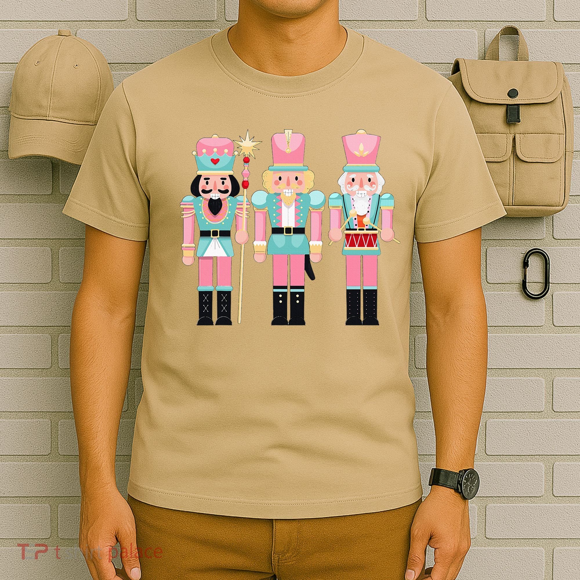 Pink Nutcracker Squad Xmas Pink Christmas Pajamas  T-Shirt