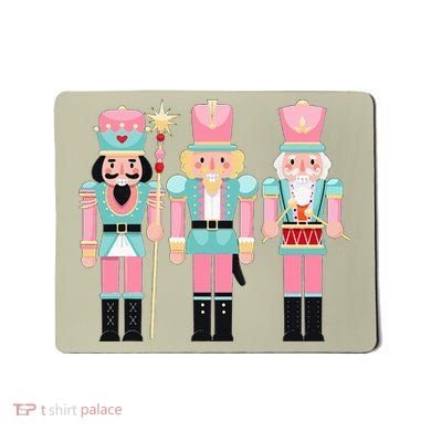 Pink Nutcracker Squad Xmas Pink Christmas Pajamas  Mousepad