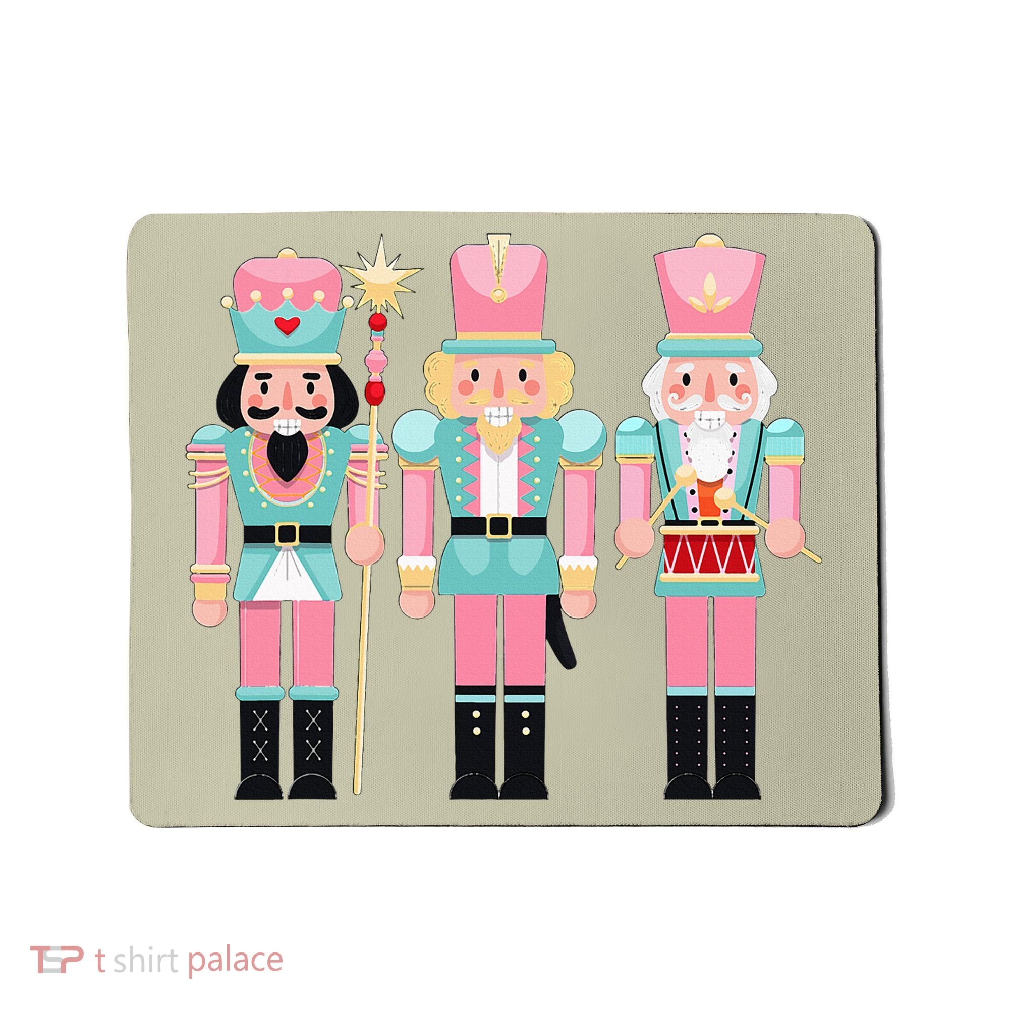 Pink Nutcracker Squad Xmas Pink Christmas Pajamas  Mousepad
