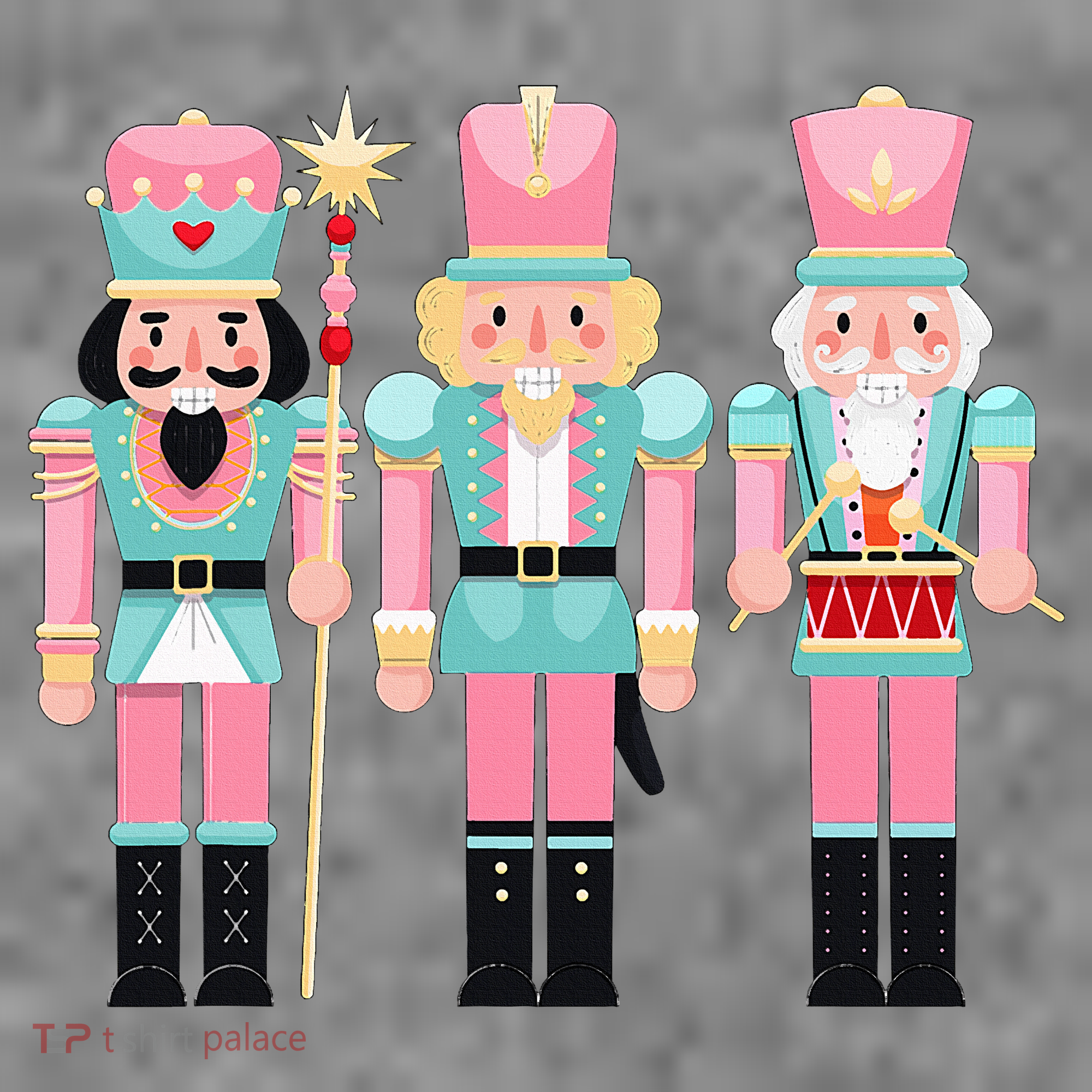 Pink Nutcracker Squad Xmas Pink Christmas Pajamas  Toddler Hoodie