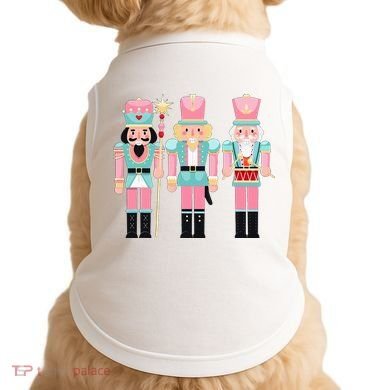Pink Nutcracker Squad Xmas Pink Christmas Pajamas  Doggie Tank
