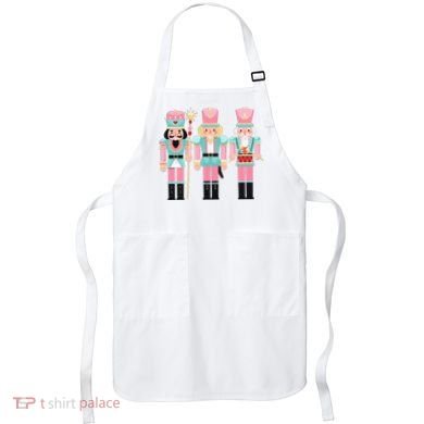 Pink Nutcracker Squad Xmas Pink Christmas Pajamas  Apron