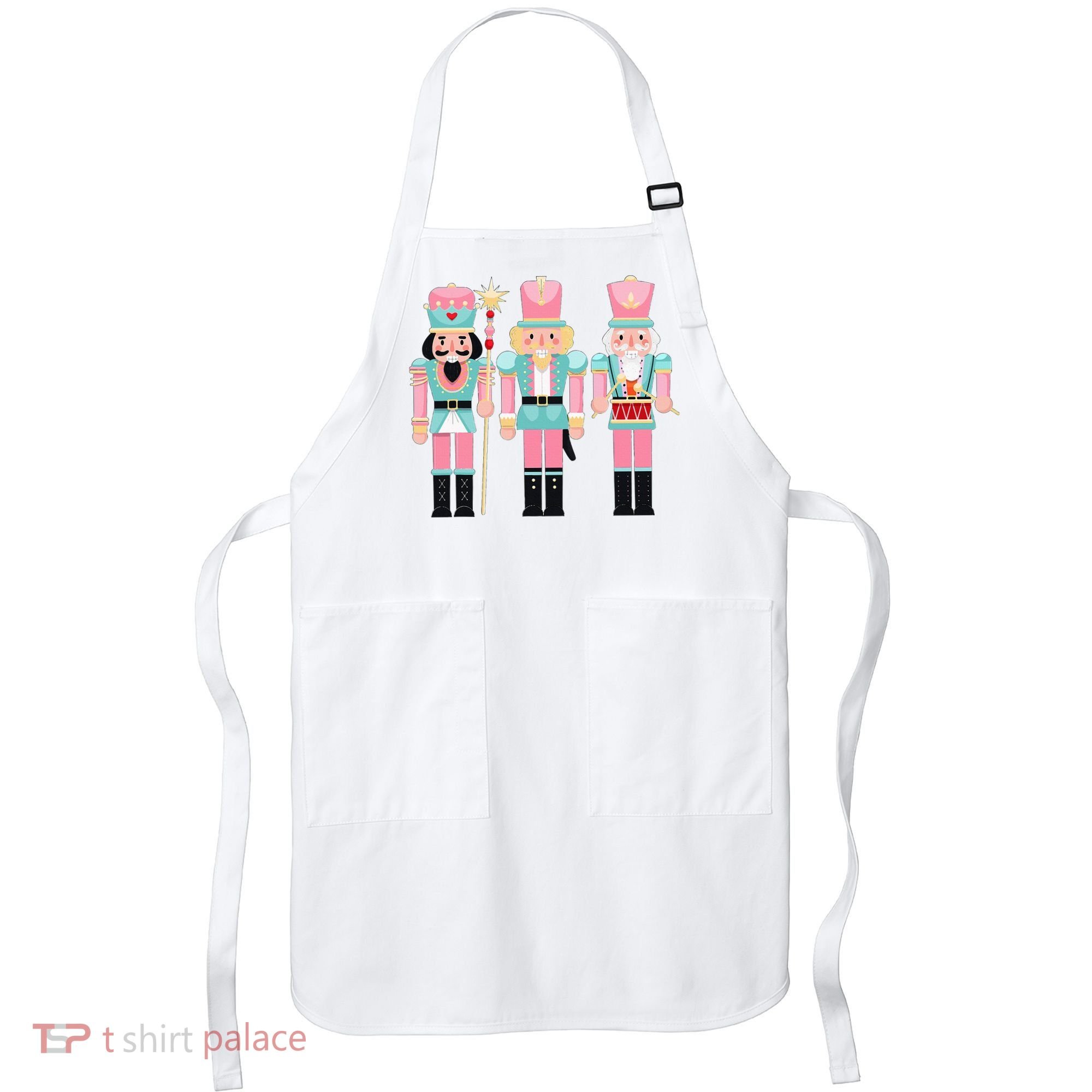 Pink Nutcracker Squad Xmas Pink Christmas Pajamas  Apron