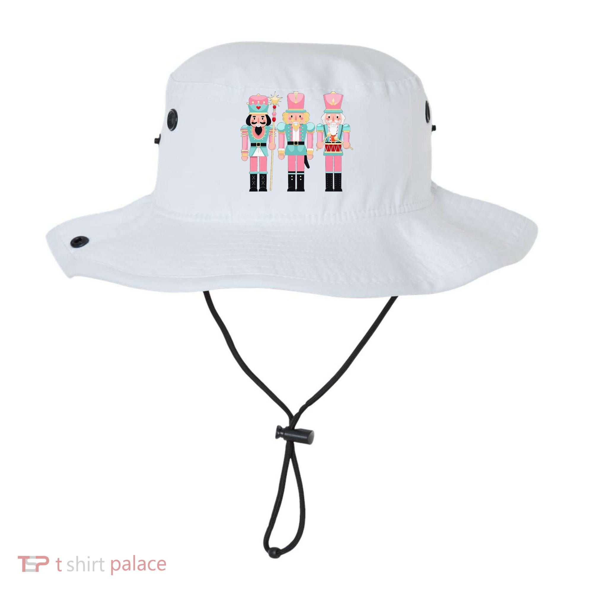 Pink Nutcracker Squad Xmas Pink Christmas Pajamas  Bucket Hat