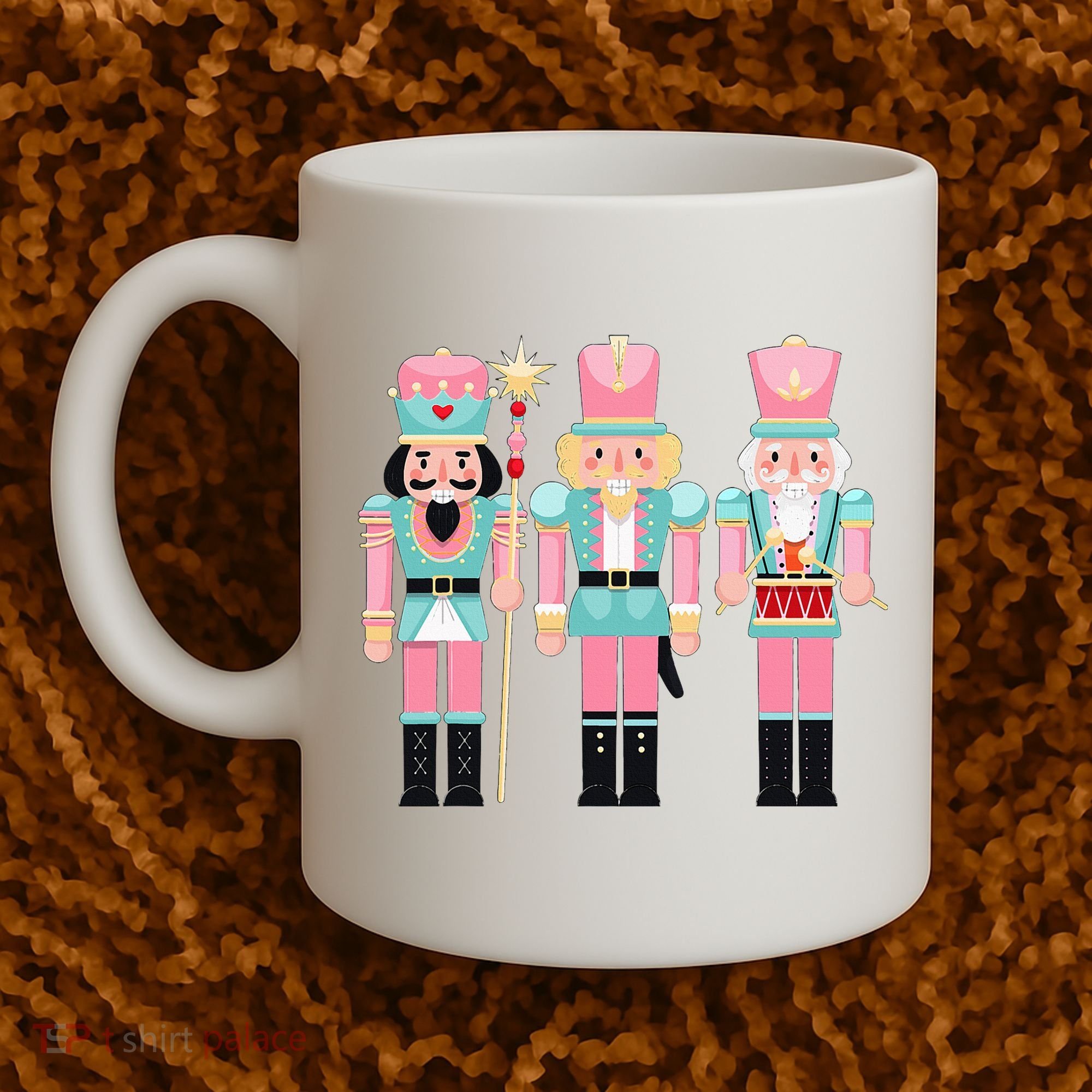 Pink Nutcracker Squad Xmas Pink Christmas Pajamas  Coffee Mug