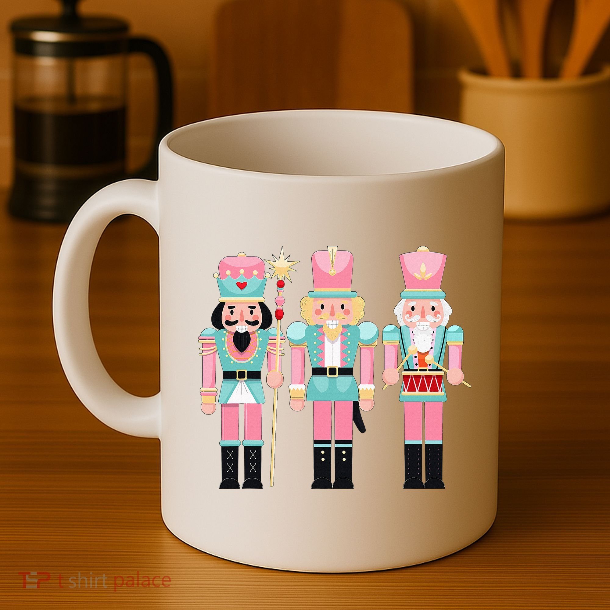 Pink Nutcracker Squad Xmas Pink Christmas Pajamas  Coffee Mug