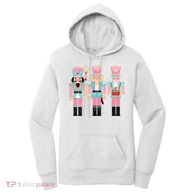 Pink Nutcracker Squad Xmas Pink Christmas Pajamas  Women's Hoodie