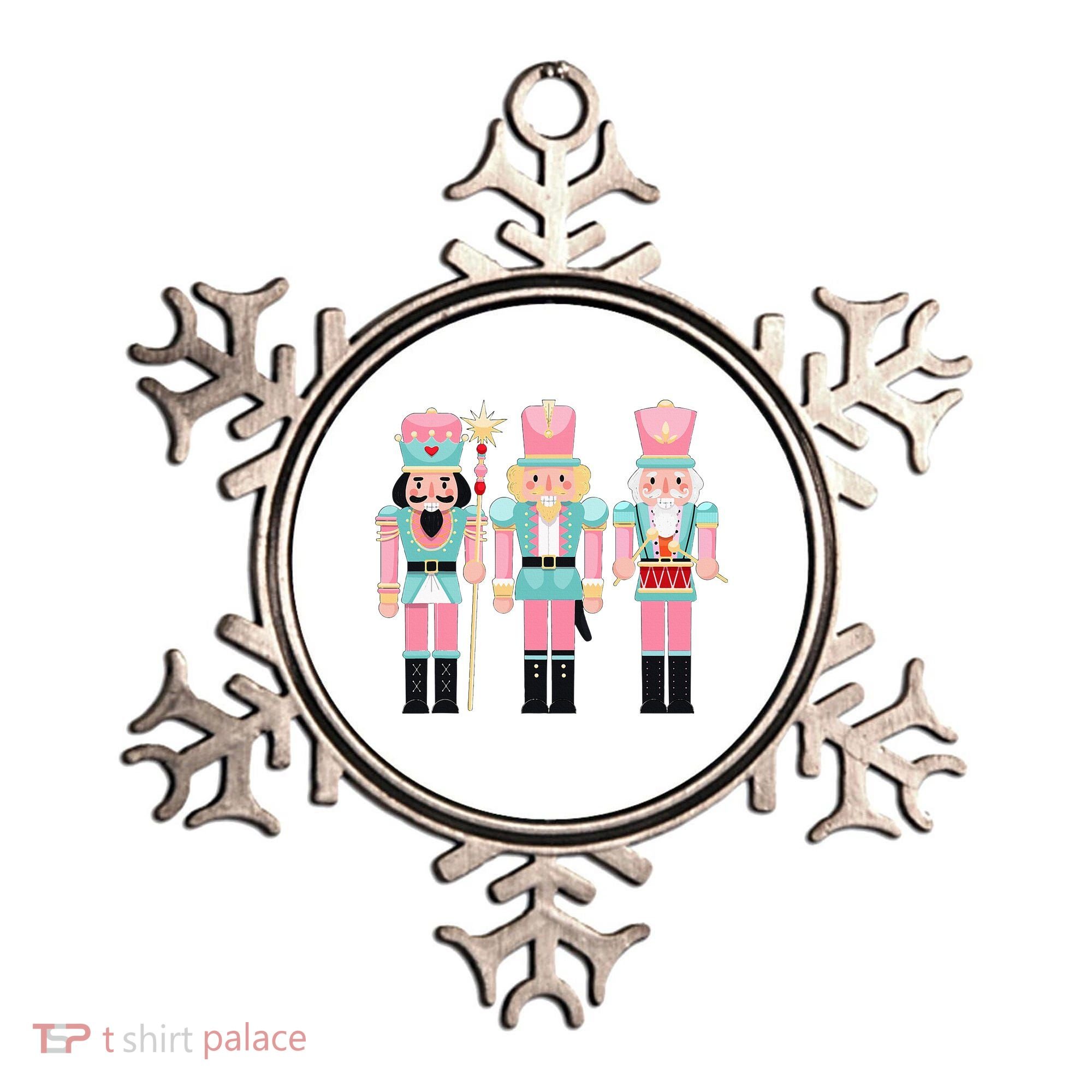 Pink Nutcracker Squad Xmas Pink Christmas Pajamas  Ornament
