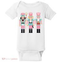 Pink Nutcracker Squad Xmas Pink Christmas Pajamas  Baby Bodysuit thumb 0
