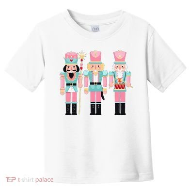 Pink Nutcracker Squad Xmas Pink Christmas Pajamas  Toddler T-Shirt