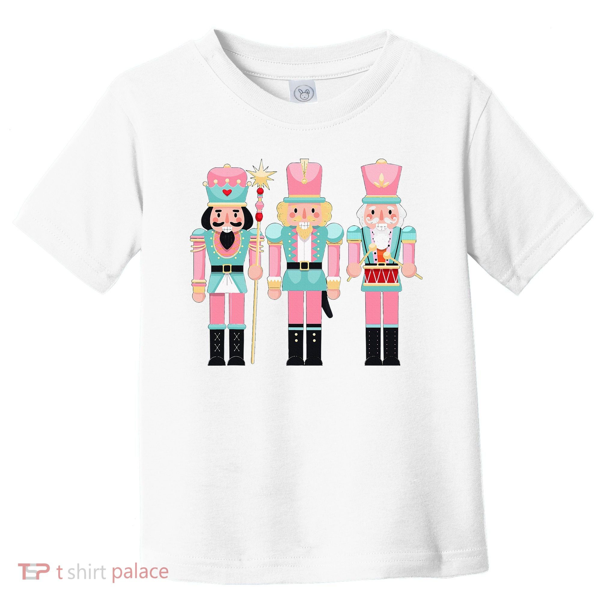 Pink Nutcracker Squad Xmas Pink Christmas Pajamas  Toddler T-Shirt