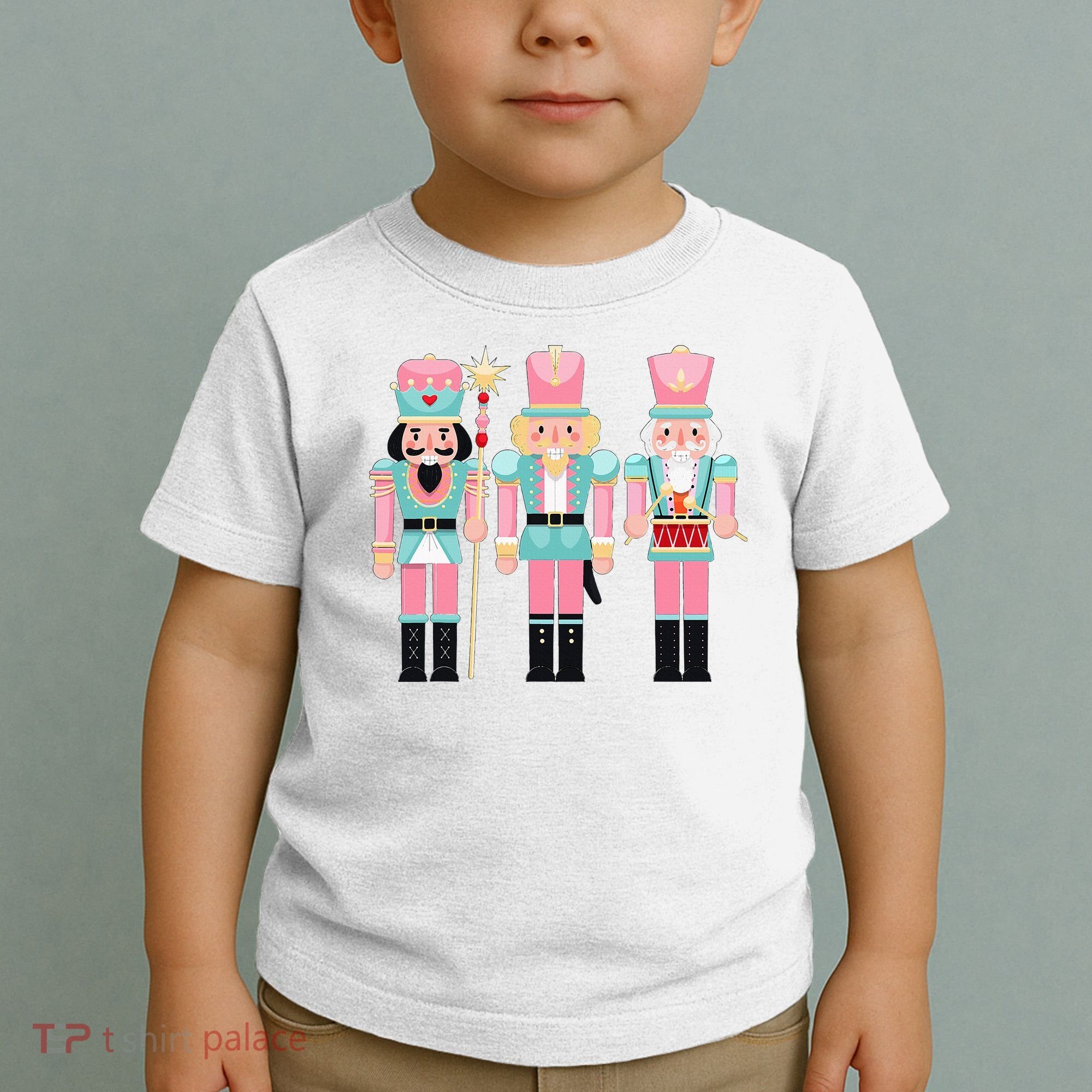 Pink Nutcracker Squad Xmas Pink Christmas Pajamas  Toddler T-Shirt