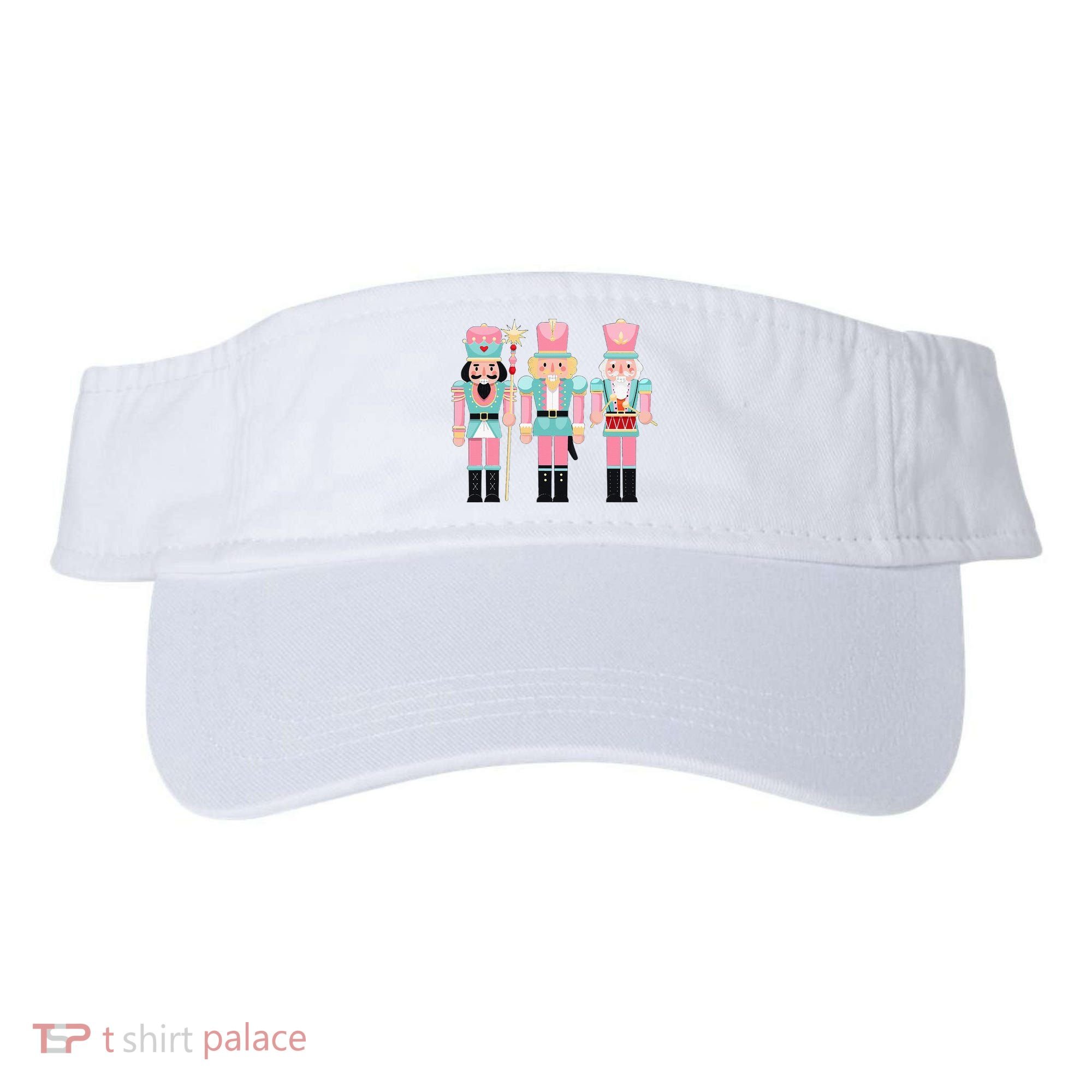 Pink Nutcracker Squad Xmas Pink Christmas Pajamas  Visor