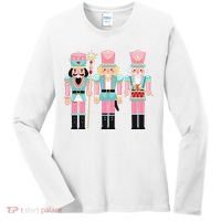 Pink Nutcracker Squad Xmas Pink Christmas Pajamas  Women's Long Sleeve Shirt thumb 0