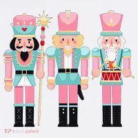 Pink Nutcracker Squad Xmas Pink Christmas Pajamas  Kids Sweatshirt thumb 2