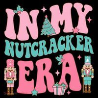 Pink Nutcracker Squad In My Nutcracker Era Pink Christmas USA-Made Doggie Bandana thumb 2