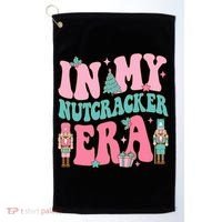 Pink Nutcracker Squad In My Nutcracker Era Pink Christmas Golf Towel thumb 0