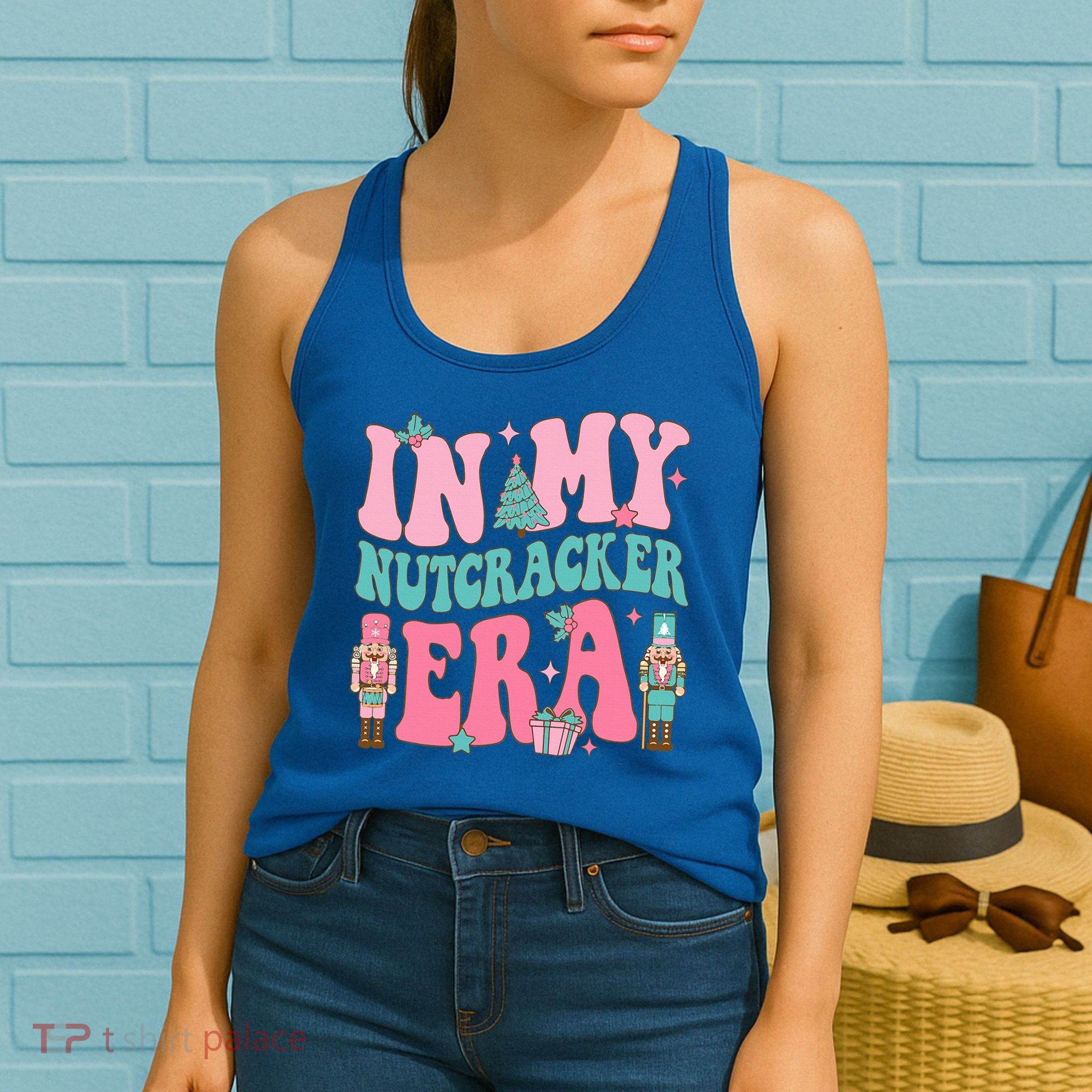 Pink Nutcracker Squad In My Nutcracker Era Pink Christmas Women's Tank Top